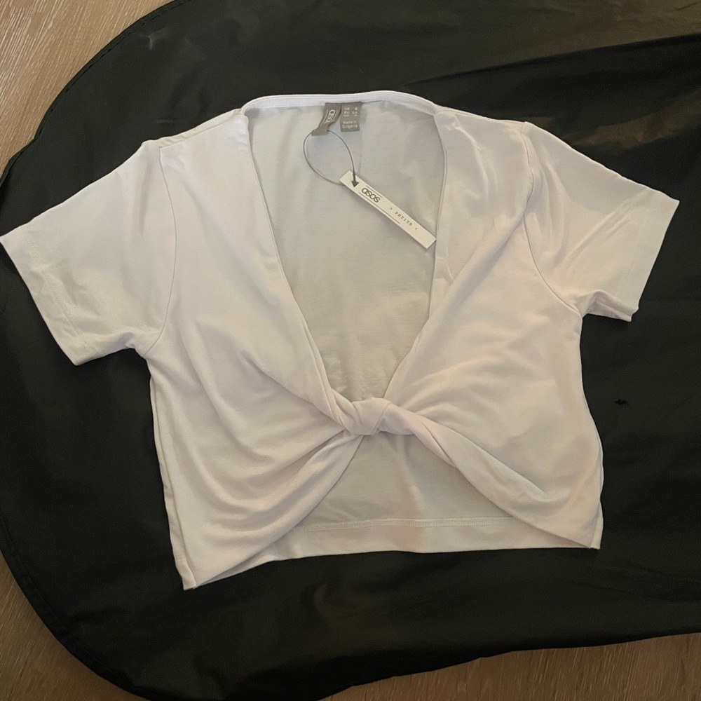 ASOS white crop top